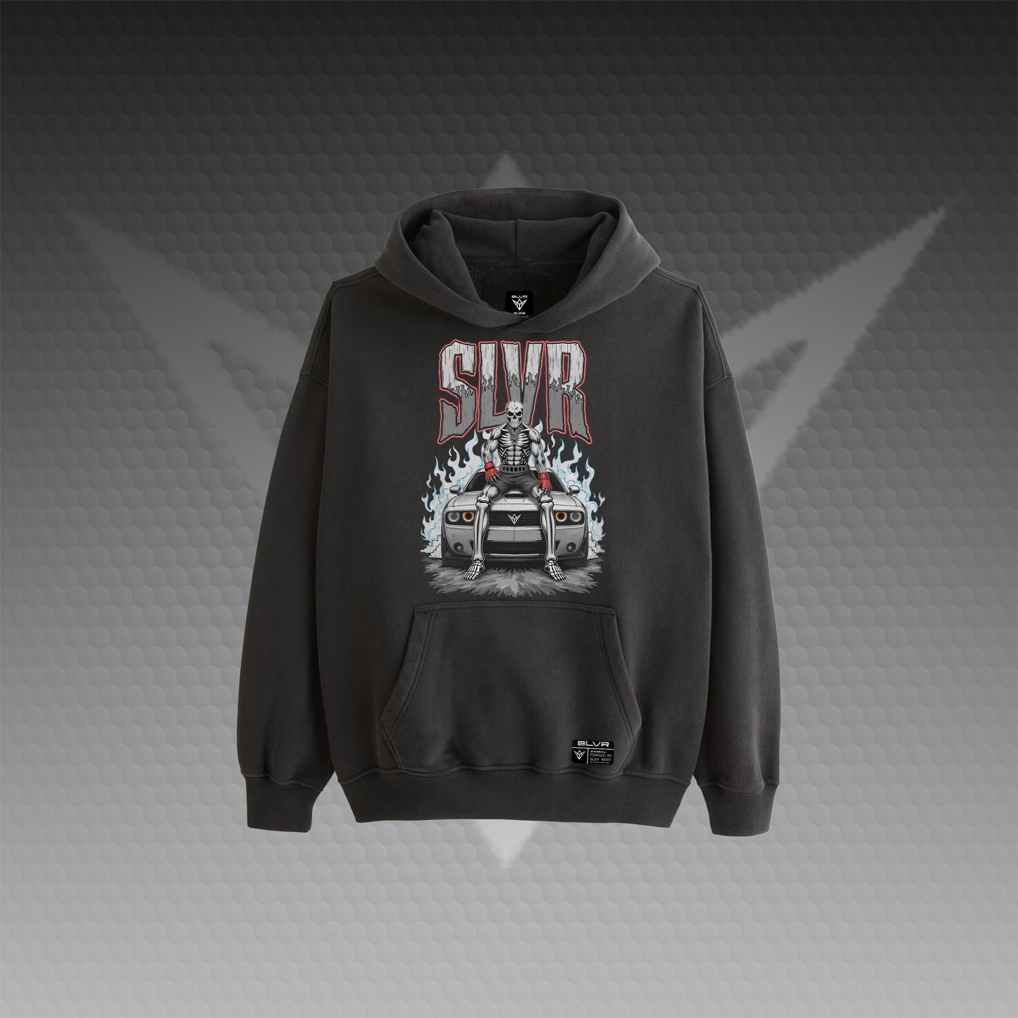 Oversize SLVR Skelly Hoodie